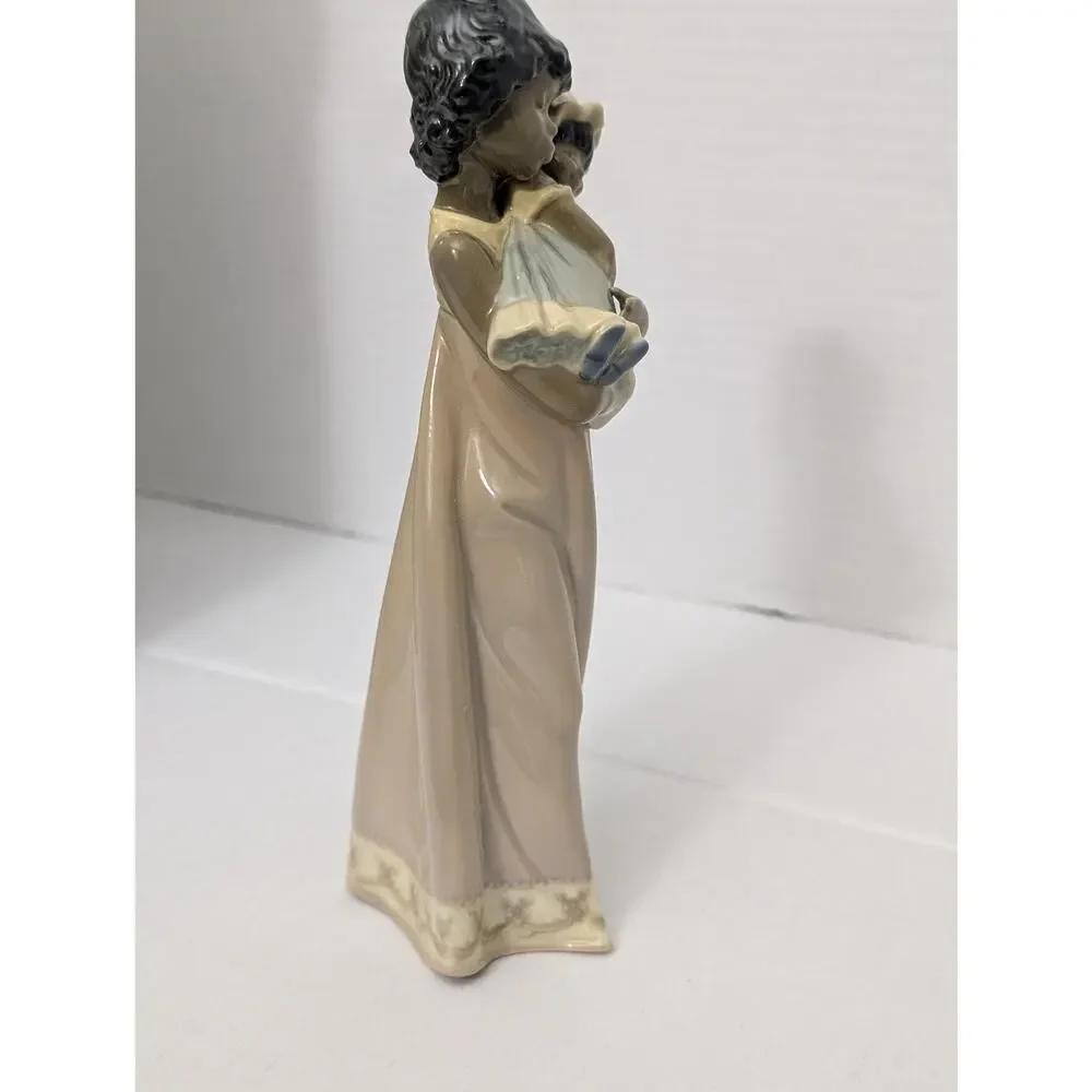 Vintage Lladro Baby Doll Nina Con Muneca Porcelain Figurine #5608 Spain Box